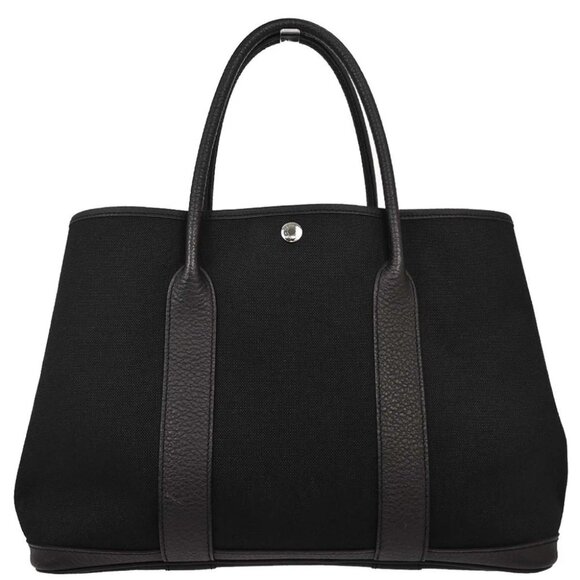 Hermes Black Toile H Negonda Garden Party 36 PM Tote Bag - Picture 1 of 10